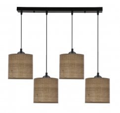 Viseča stropna svetilka Legno okrogla 4x40W E27 