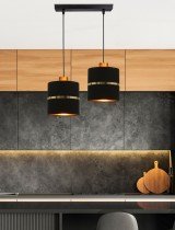 Candellux - Viseča stropna svetilka Assam 2x60W E27 