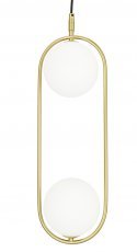 Candellux - Viseča svetilka Cordel 2x28W G9 - zlata