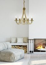 Candellux - Viseča svetilka Muza 5x40W E14