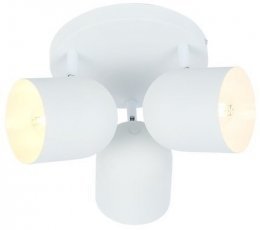 Candellux - Stropna svetilka Azuro okrogla 3x40W E27 - bela