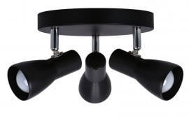 Stropna svetilka Picardo 3x40W E14 - črna mat