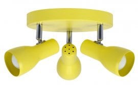 Stropna svetilka Picardo 3x40W E14 - rumena