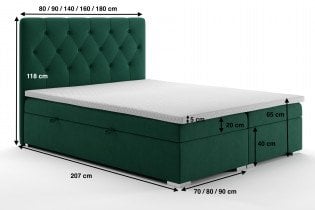 Laverto - Boxspring postelja Roma 120x200 cm