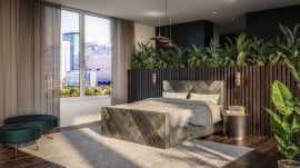 Boxspring postelja Grand 140x200 cm