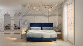 Boxspring postelja Adert 160x200 cm