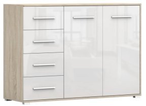 Sonoma hrast/bela sijaj