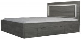 Postelja Latte črni bor 160x200 cm