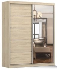 Garderobna omara z drsnimi vrati Bella 03 183 cm