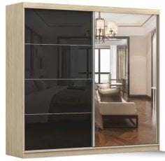 Garderobna omara z drsnimi vrati Multi 31 233 cm