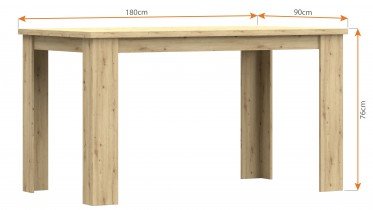 IDŽCZAK meble - Jedilna miza Grey - 180 - 05