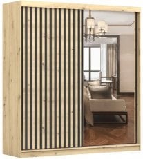 Garderobna omara z drsnimi vrati Werona L 2D - 203 cm