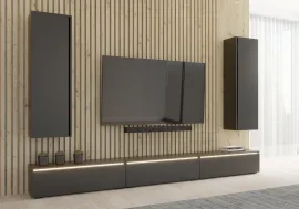 Dnevni regal Nori - črn