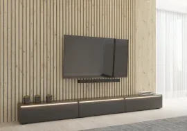 TV regal Nori - črn