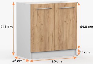 Idžczak meble - Spodnja omara za umivalnik Inez II - 80 cm