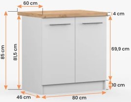 Idžczak meble - Spodnja omara Inez - 80 cm