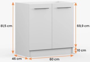 Idžczak meble - Spodnja omara za umivalnik Inez - 80 cm