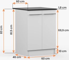 Idžczak meble - Spodnja omara Inez III - 60 cm