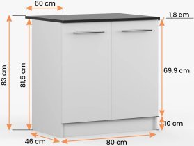 Idžczak meble - Spodnja omara Inez III - 80 cm