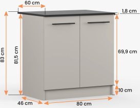 Idžczak meble - Spodnja omara Inez V - 80 cm