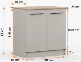 Idžczak meble - Spodnja omara Inez VI - 80 cm
