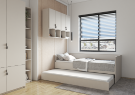 Otroska postelja z dodatnim ležiščem Charlie - 90x200 cm