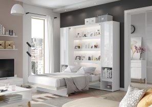 Bed Concept - Postelja v omari Bed Concept BC-01 - 140x200 cm - bela