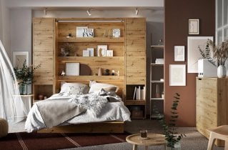 Bed Concept - Postelja v omari Bed Concept BC-01 - 140x200 cm - bela