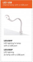 Bed Concept - 1x LED luč z USB za posteljo Bed Concept