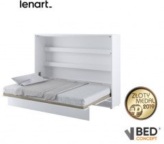 Bed Concept - Postelja v omari BC-04 - 140x200 cm - bela - odprta embalaža