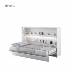 Postelja v omari Lenart - Bed Concept 05 - 120x200 cm - bela sijaj