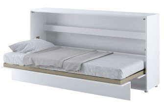 Bed Concept - Postelja v omari Lenart - Bed Concept 06 - 90x200 cm - bela sijaj 