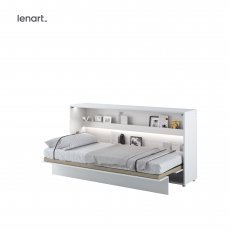 Bed Concept - Postelja v omari Lenart - Bed Concept 06 - 90x200 cm - bela sijaj 