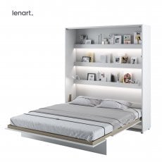 Postelja v omari Lenart - Bed Concept 13 - 180x200 cm - bela