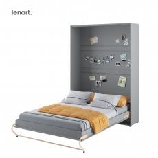 Bed Concept - Postelja v omari Lenart - Concept Pro 01 - 140x200 cm - siva