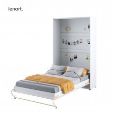 Bed Concept - Postelja v omari Lenart - Concept Pro 02 - 120x200 cm - bela sijaj 