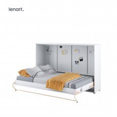 Bed Concept - Postelja v omari Lenart - Concept Pro 05 - 120x200 cm - bela sijaj 