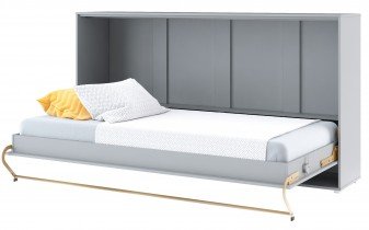 Bed Concept - Postelja v omari Concept Pro CP-06 - 90x200 cm - siva