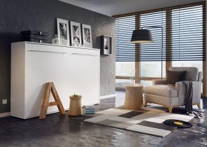 Bed Concept - Postelja v omari Concept Pro CP-06 - 90x200 cm - siva