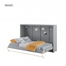 Bed Concept - Postelja v omari Lenart - Concept Pro 05 - 120x200 cm - siva