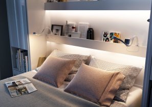 Bed Concept - Postelja v omari Bed Concept BC-03 - 90x200 cm - siva