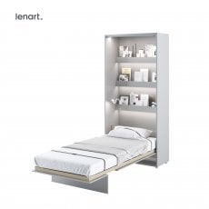 Postelja v omari Lenart - Bed Concept 03 - 90x200 cm - siva