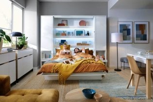 Bed Concept - Postelja v omari Bed Concept BC-03 - 90x200 cm - siva