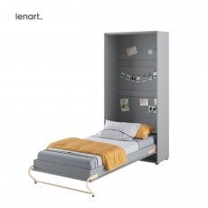 Bed Concept - Postelja v omari Lenart - Concept Pro 03 - 90x200 cm - siva