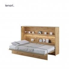 Postelja v omari Lenart - Bed Concept 05 - 120x200 cm - artisan hrast