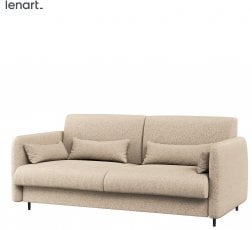 Sedežna garnitura BC-18 za omarno posteljo BC-01 - boucle bež - negorljiva tkanina