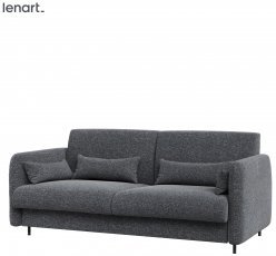 Bed Concept - Sedežna garnitura BC-19 za omarno posteljo BC-12 - grafit - negorljiva tkanina