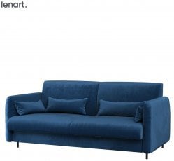 Sedežna garnitura BC-19 za omarno posteljo BC-12 - modra - negorljiva tkanina