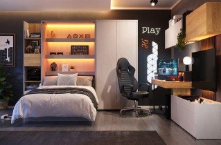 Bed Concept - Postelja v omari CJ-01 - 120x200 cm