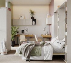 Bed Concept - Postelja v omari CJ-02 - 90x200 cm